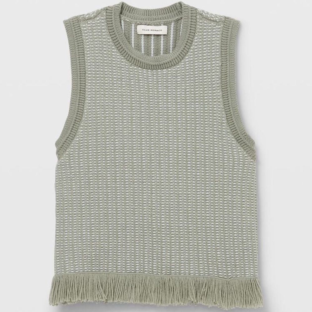 Fringe Tank - New With Tags - NEVER WORN - Blue Mix - Picture 4 of 4